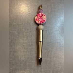 Dior Gold and Pink Decorative Pen